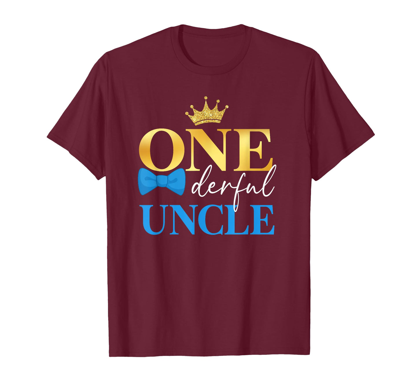 Uncle of Mr Onederful 1st Birthday First One-Derful Dad Papa T-Shirt