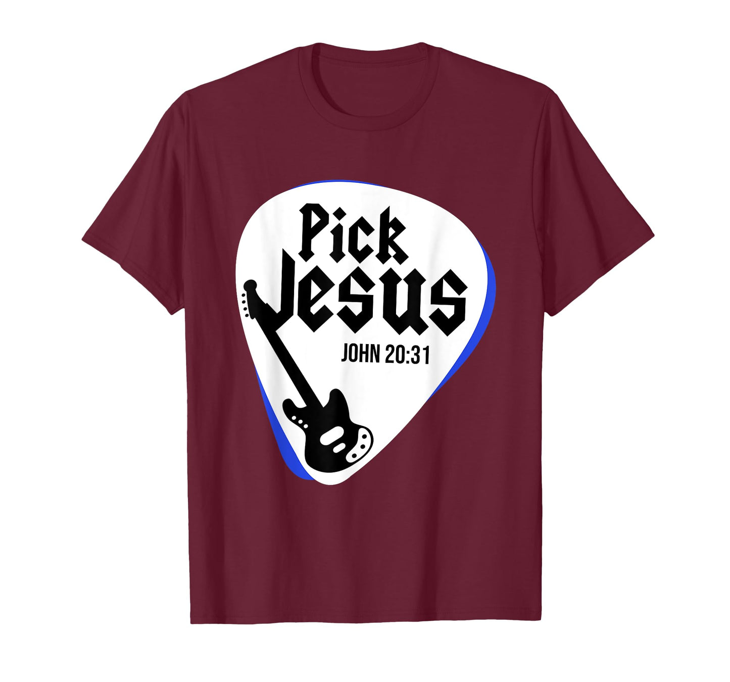 Jesus Christ Guitar Religion Christianity Catholic God T-Shirt