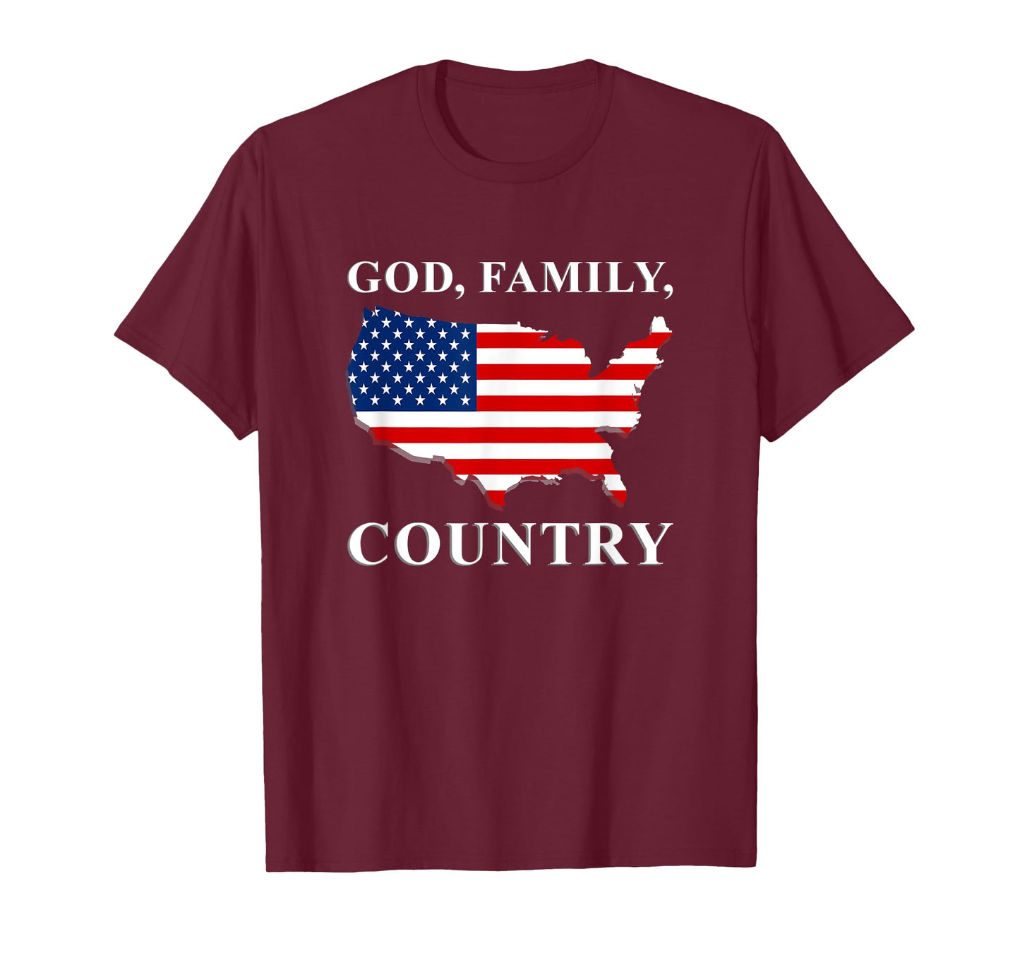 God Family Country US Flag Jesus Christ Holy Bible Prayer T-Shirt