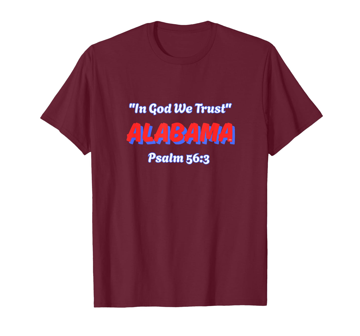 Alabama State in God We Trust Bible Verse T-Shirt