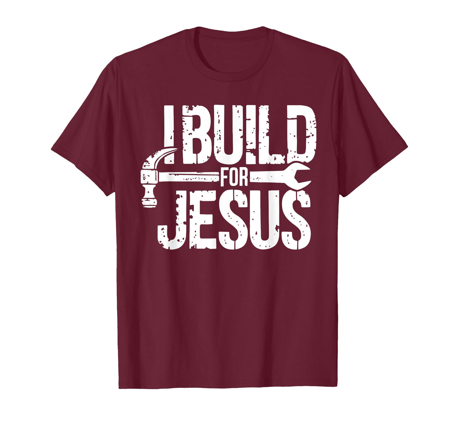 I Build For Jesus Christian Church Builder Construction Work T-Shirt