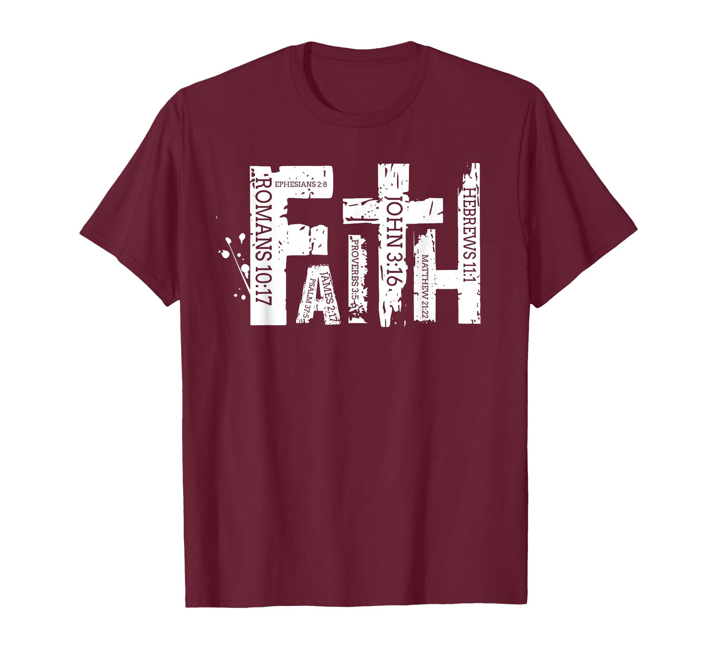 Retro Christian Faith Bible Verse Religious Christian Cross T-Shirt