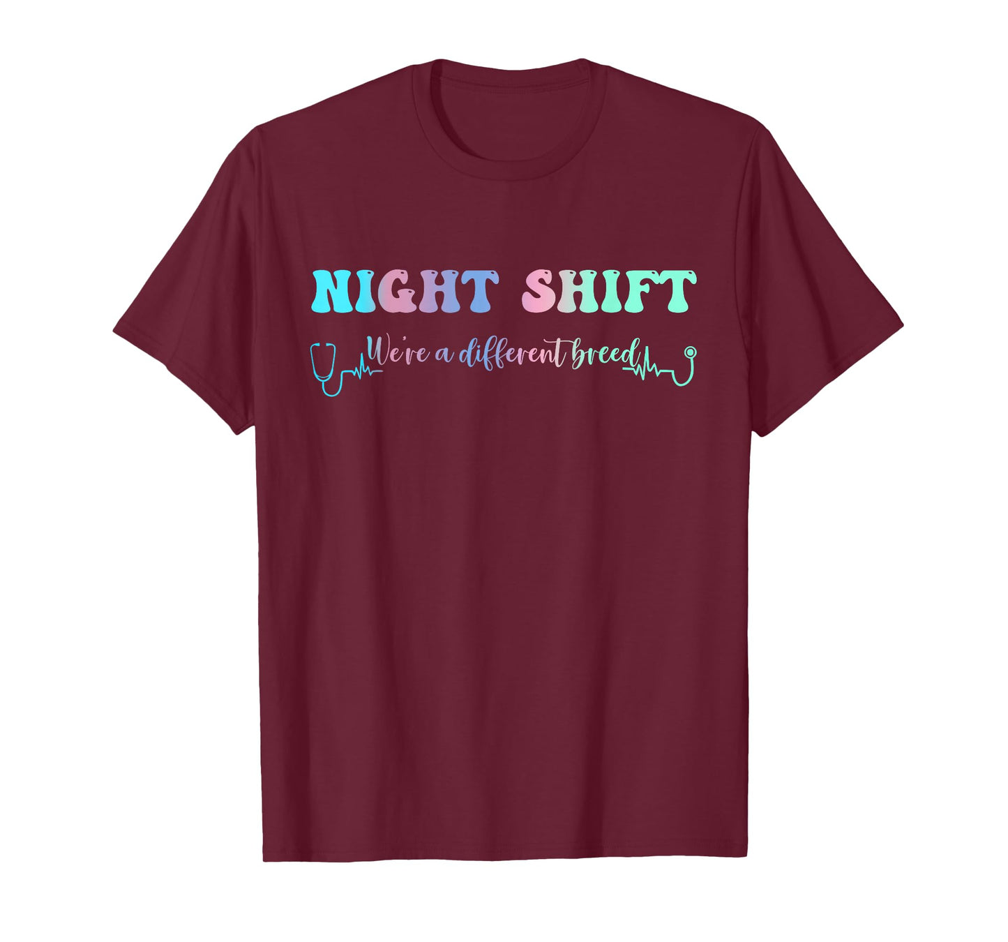 Night Shift Different Breed Stethoscope Nurse RN T-Shirt