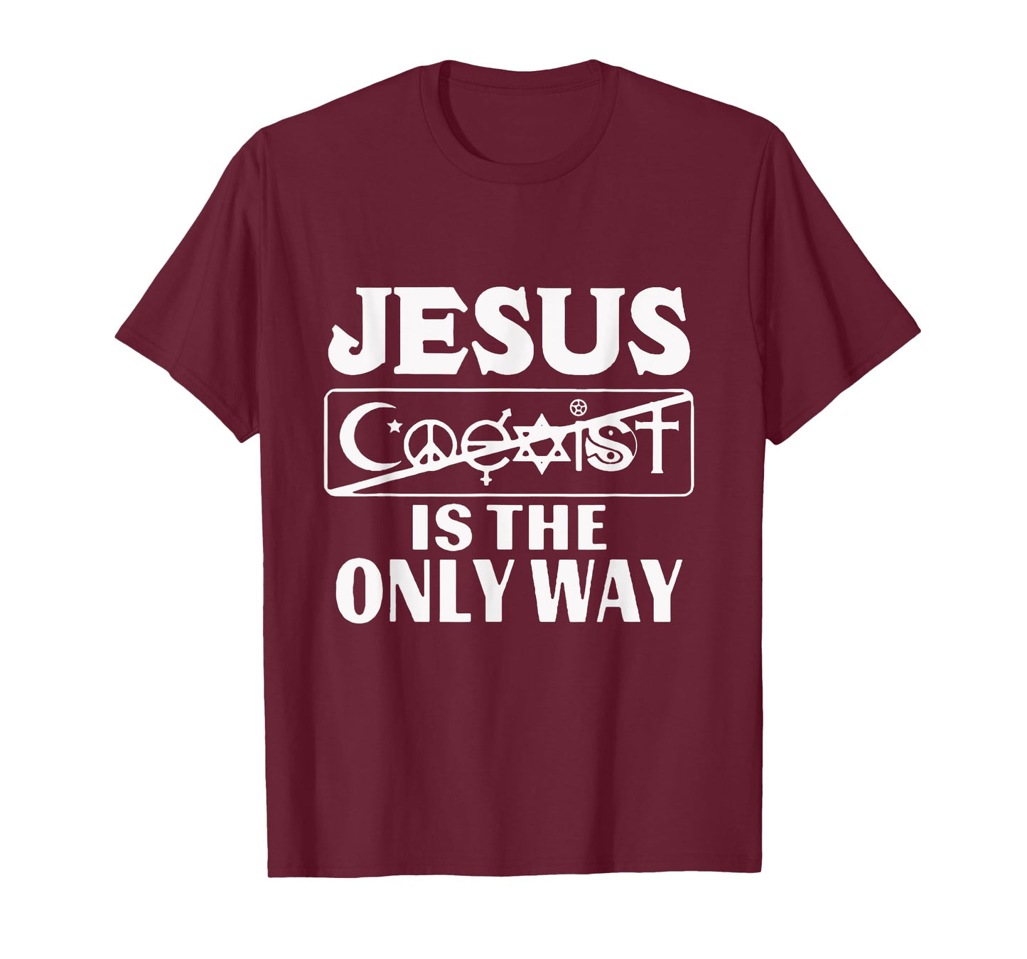 Jesus Coexist Is The Only Way Funny God Women Men Gift T-Shirt