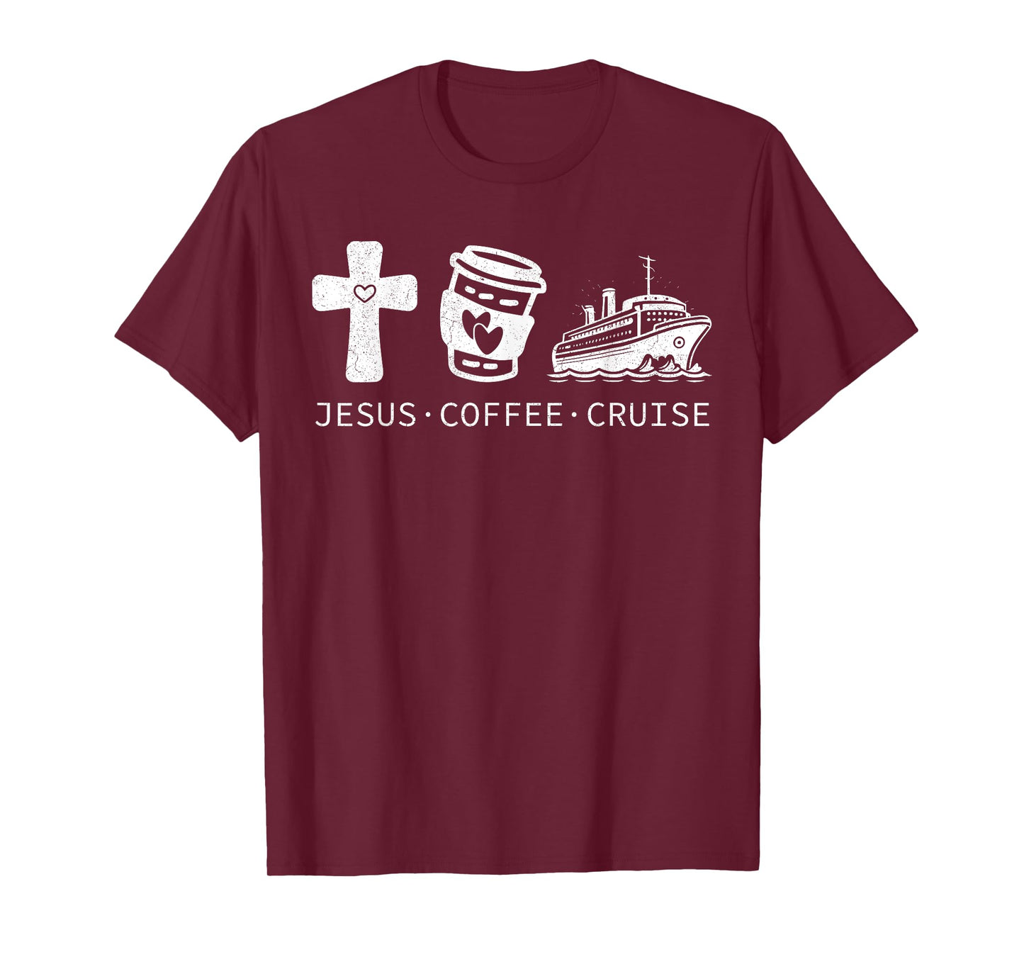 Jesus Coffee Cruise Funny Christian Vacation Cruising Lovers T-Shirt