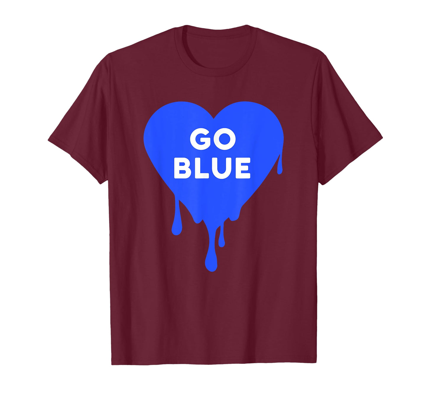 Go Blue - Blue team, Color War, Camp, Dripping Heart, cute T-Shirt