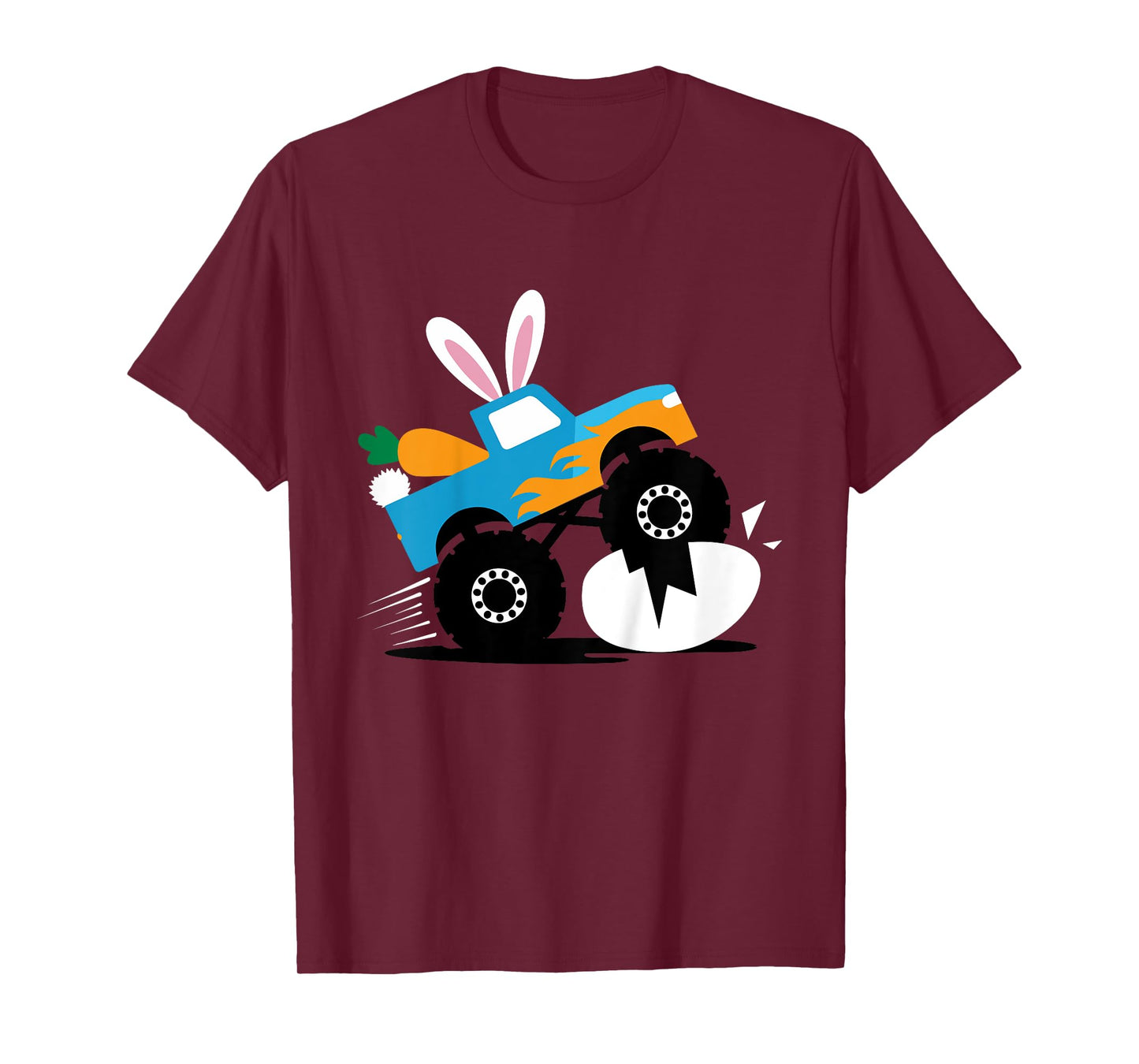 Kids Monster truck bunny for easter kids boys toddler T-Shirt