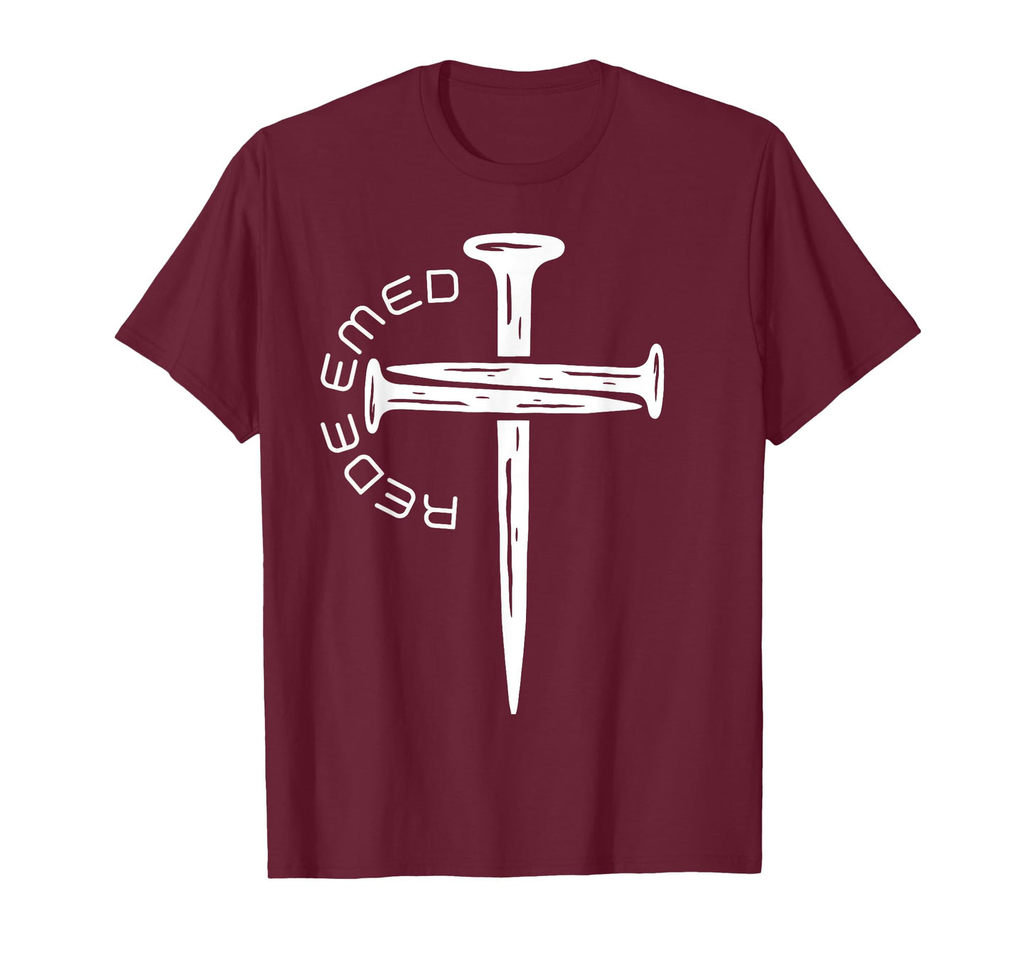 Redeemed Jesus Christian Cross God Faith Bible Religious T-Shirt
