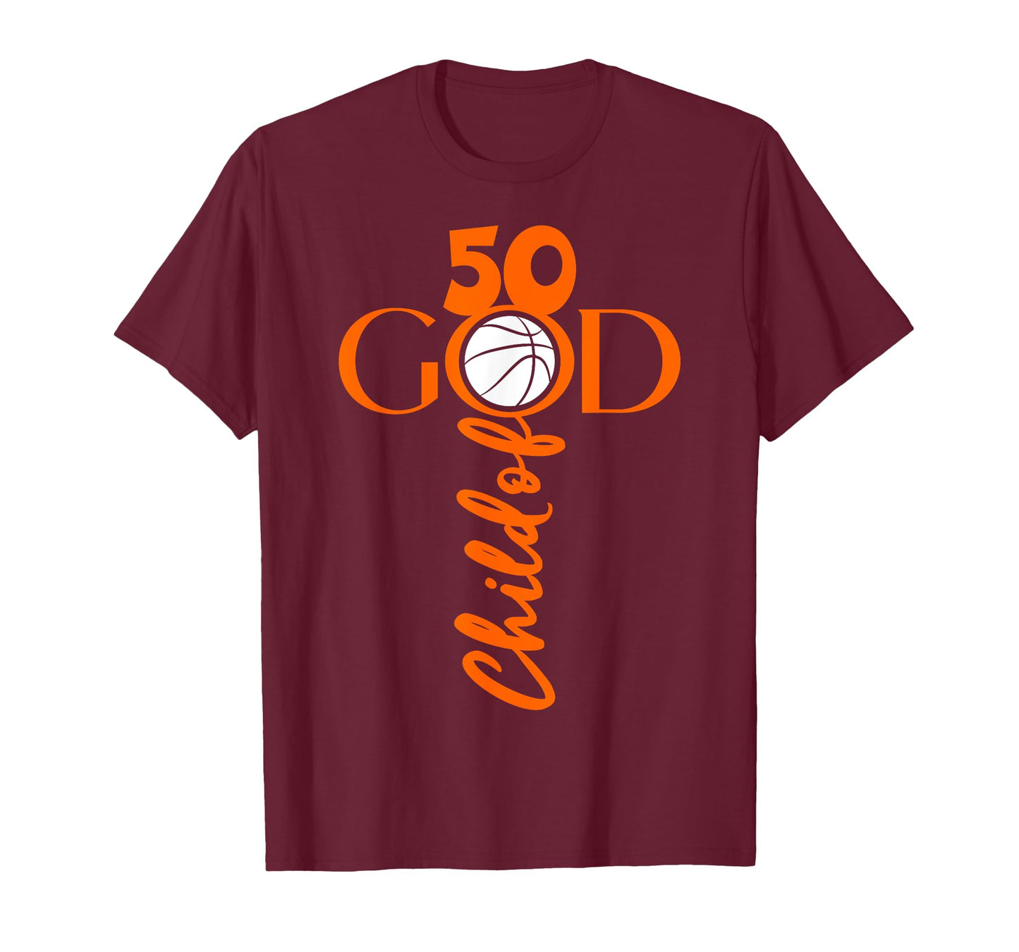 JESUS 50 YEARS CHILD OF GOD BASKETBALL 50th BIRTHDAY T-Shirt