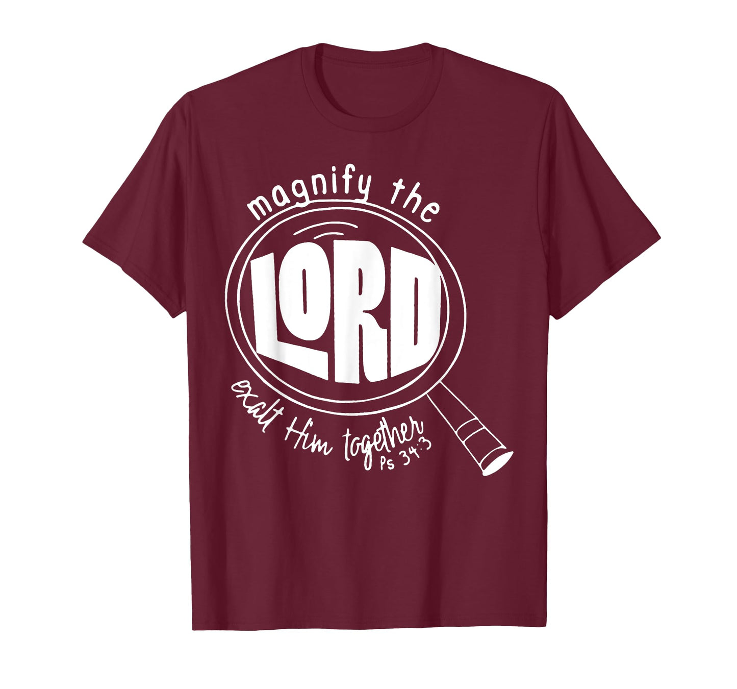 Magnify The Lord Exalt Him Together Psalm 34:3 VBS 2025 T-Shirt