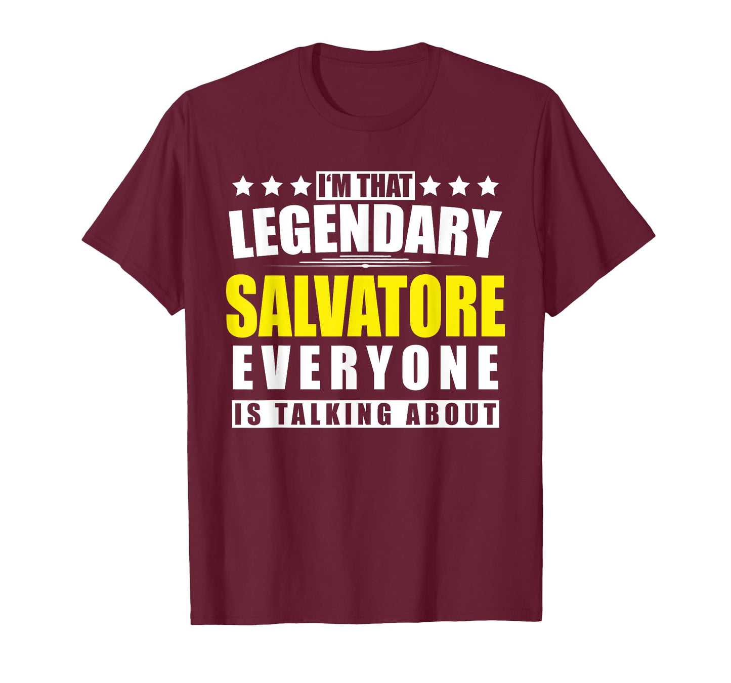 Name Salvatore First Name Gifts - Funny Personalized Gift T-Shirt