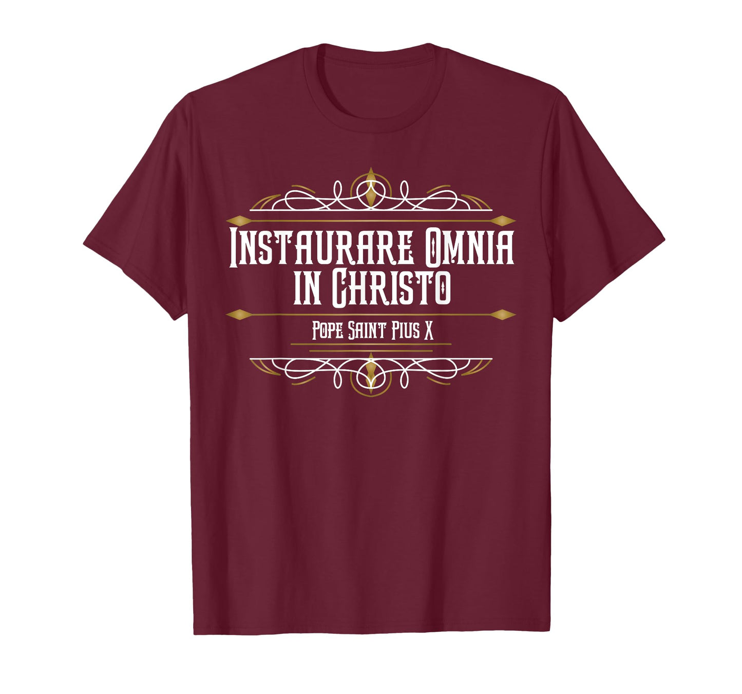 Pope St Pius X Catholic Saint Traditional Latin Mass T-Shirt