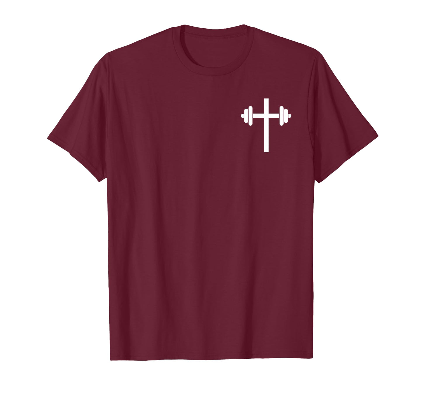 Lift Heavy Pray Hard Christian Workout Apparel 2 Sided T-Shirt