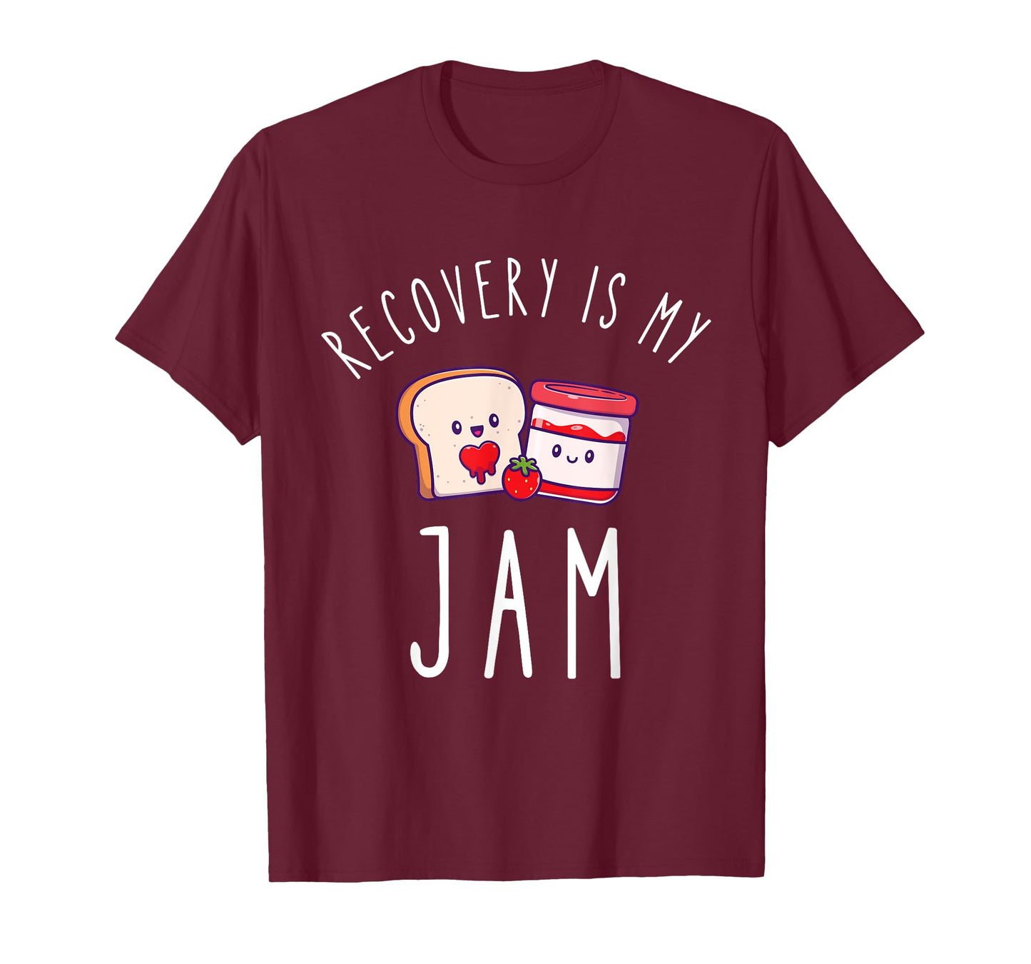 Recovery Is My Jam Funny Celebrate Clean And Sober T-Shirt