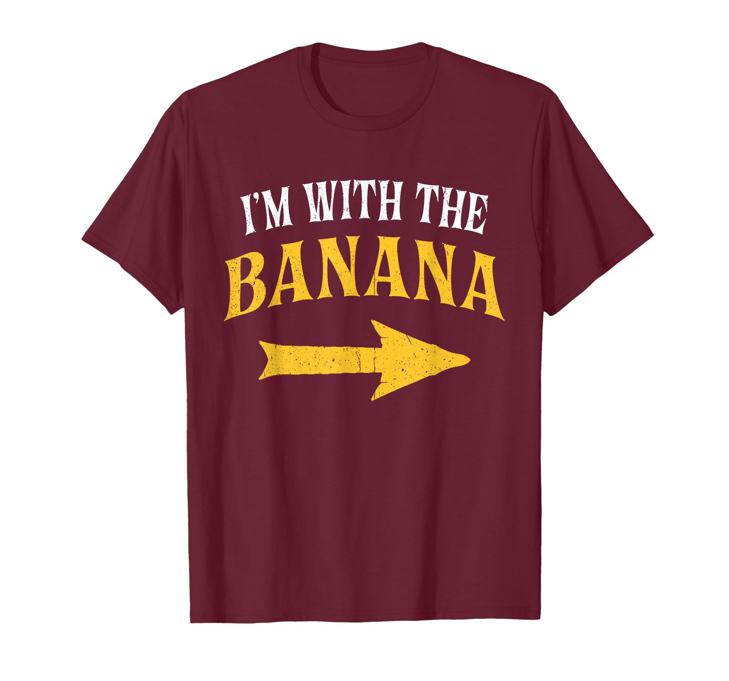 I'm With The Banana Costume Halloween Matching Couple T-Shirt