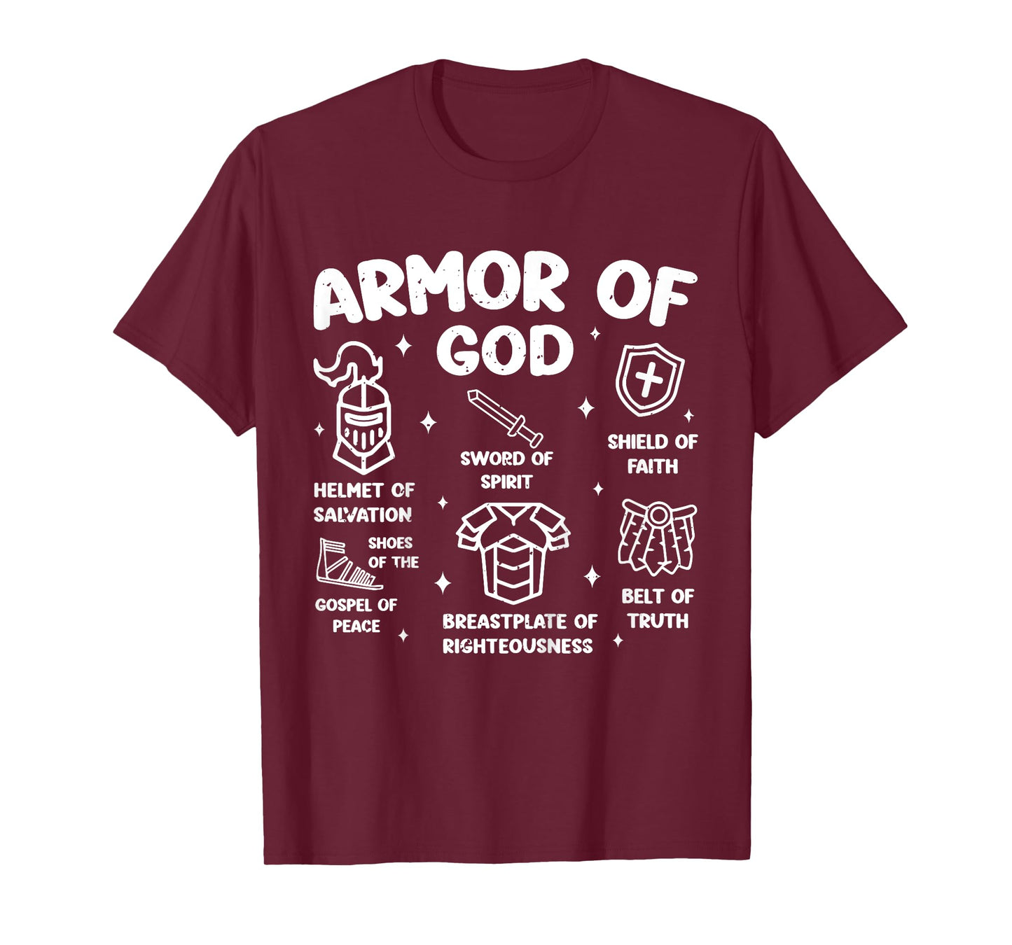 Kids Christian Lovers Armor of God Kids Jesus Faith Armor of God T-Shirt