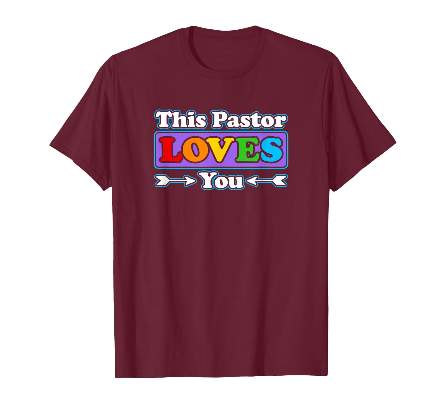 LGBTQ+ Rainbow Pride Tshirt This Pastor Loves You T-Shirt