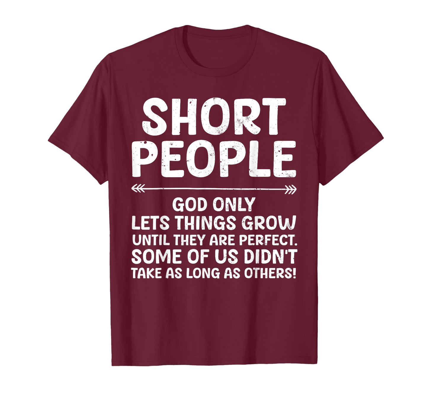 Funny Short People Art For Men Women Short Girl Short People T-Shirt
