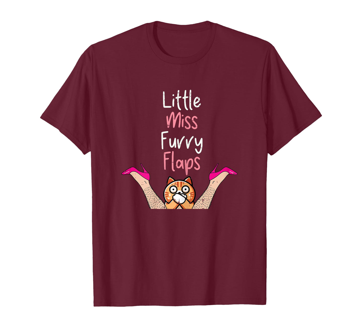 Inappropriate Little Ms Furry Cat Adult Humor Meme Women T-Shirt