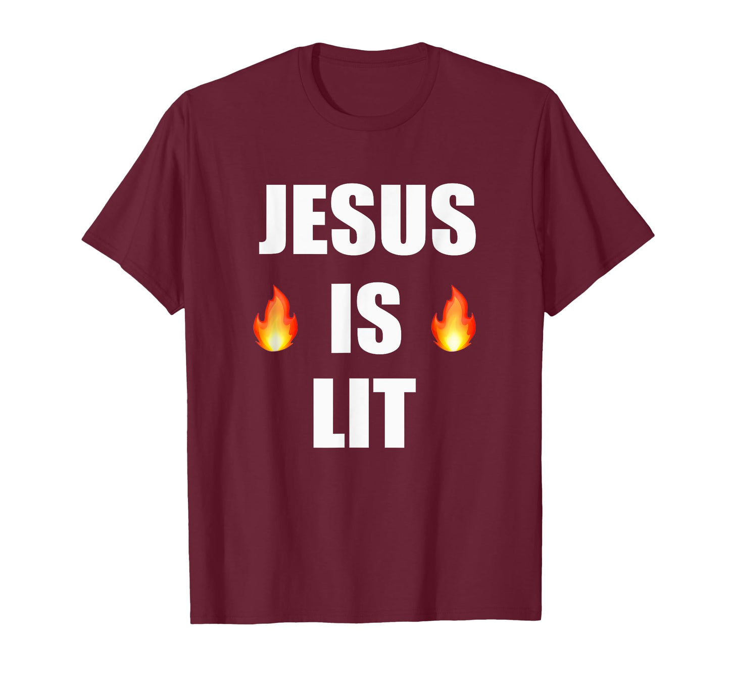 Jesus Is Lit Tshirt Christian Tee Shirt T-Shirt