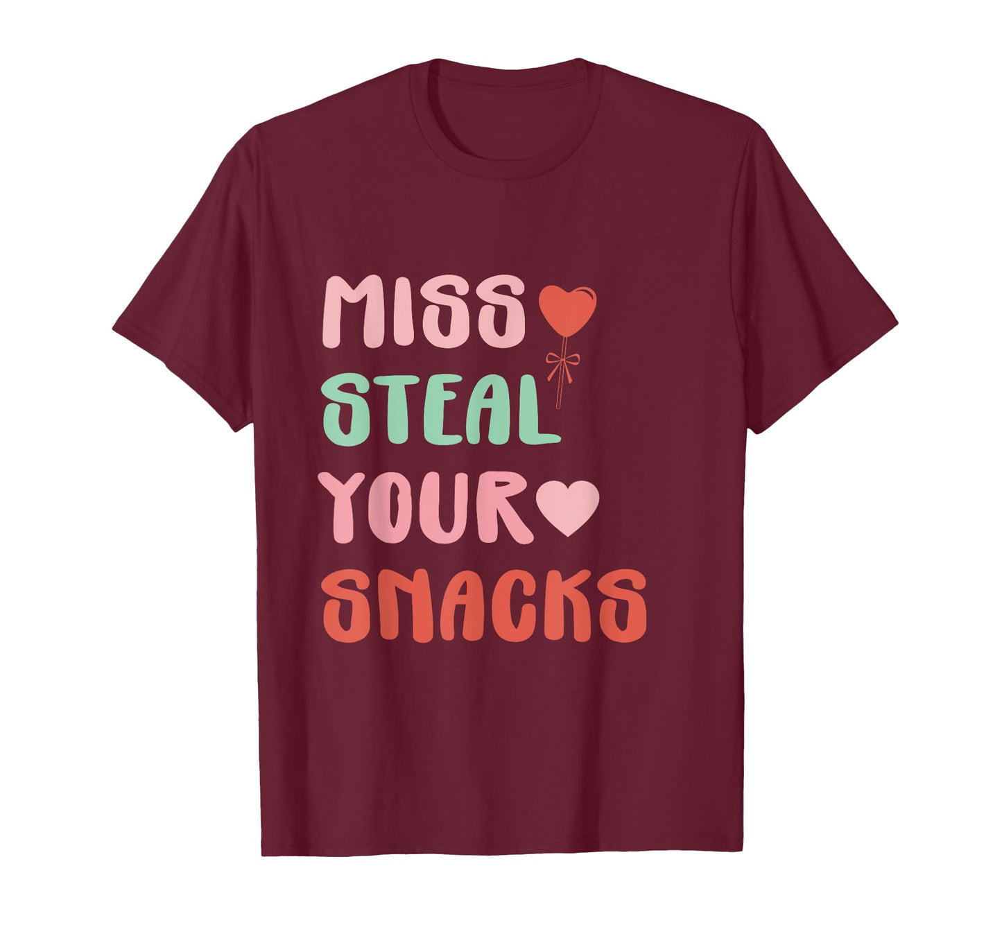 Miss Steal Your Snacks Funny Goovy Hungry Food T-Shirt