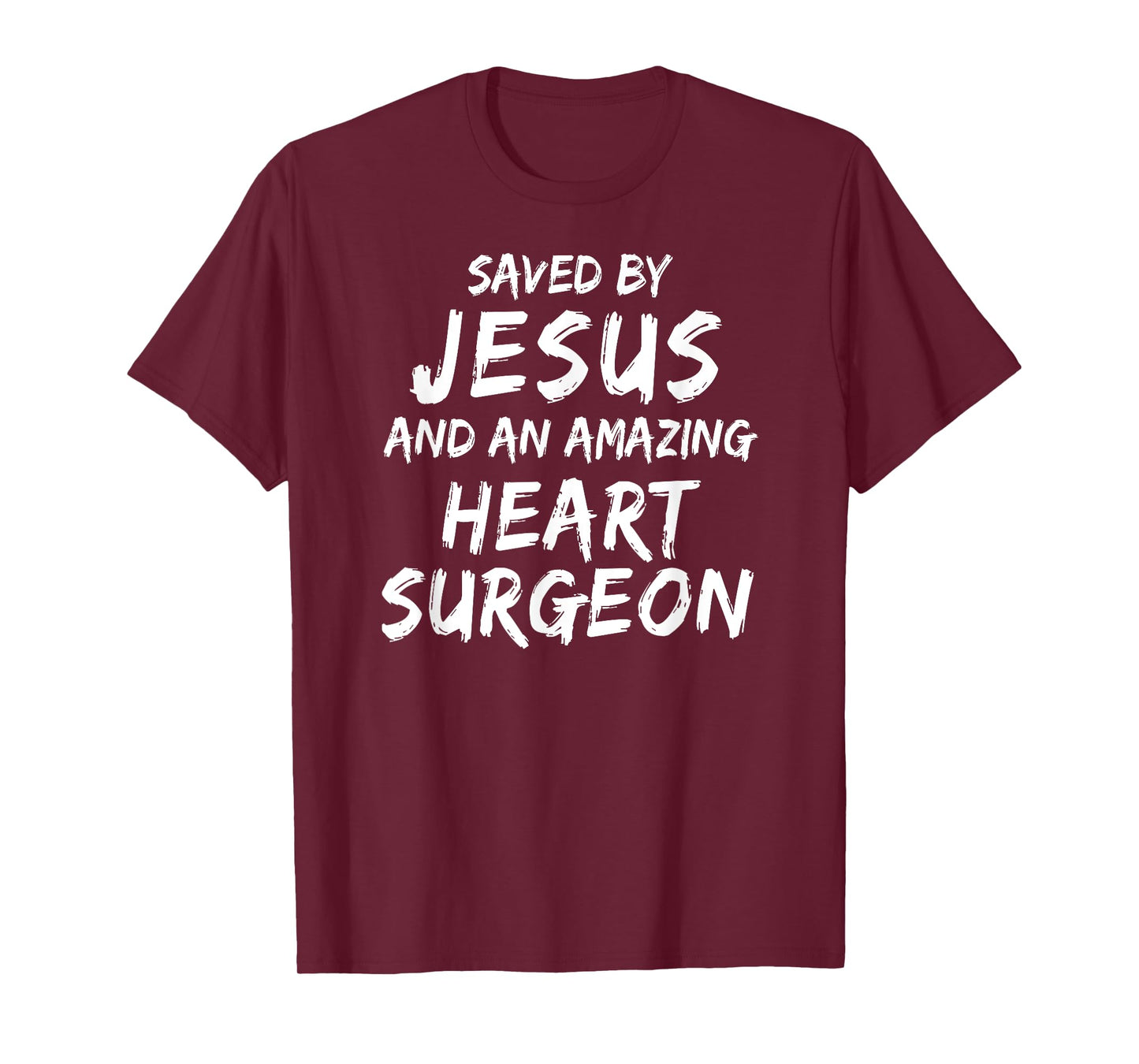 Heart Surgery Shirt Saved by Jesus Christian Medical Zipper T-Shirt