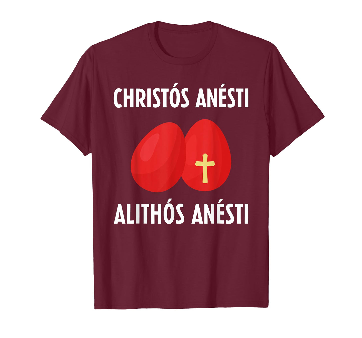 Greek Easter Tsougrisma Red Egg Tapping Game T-Shirt