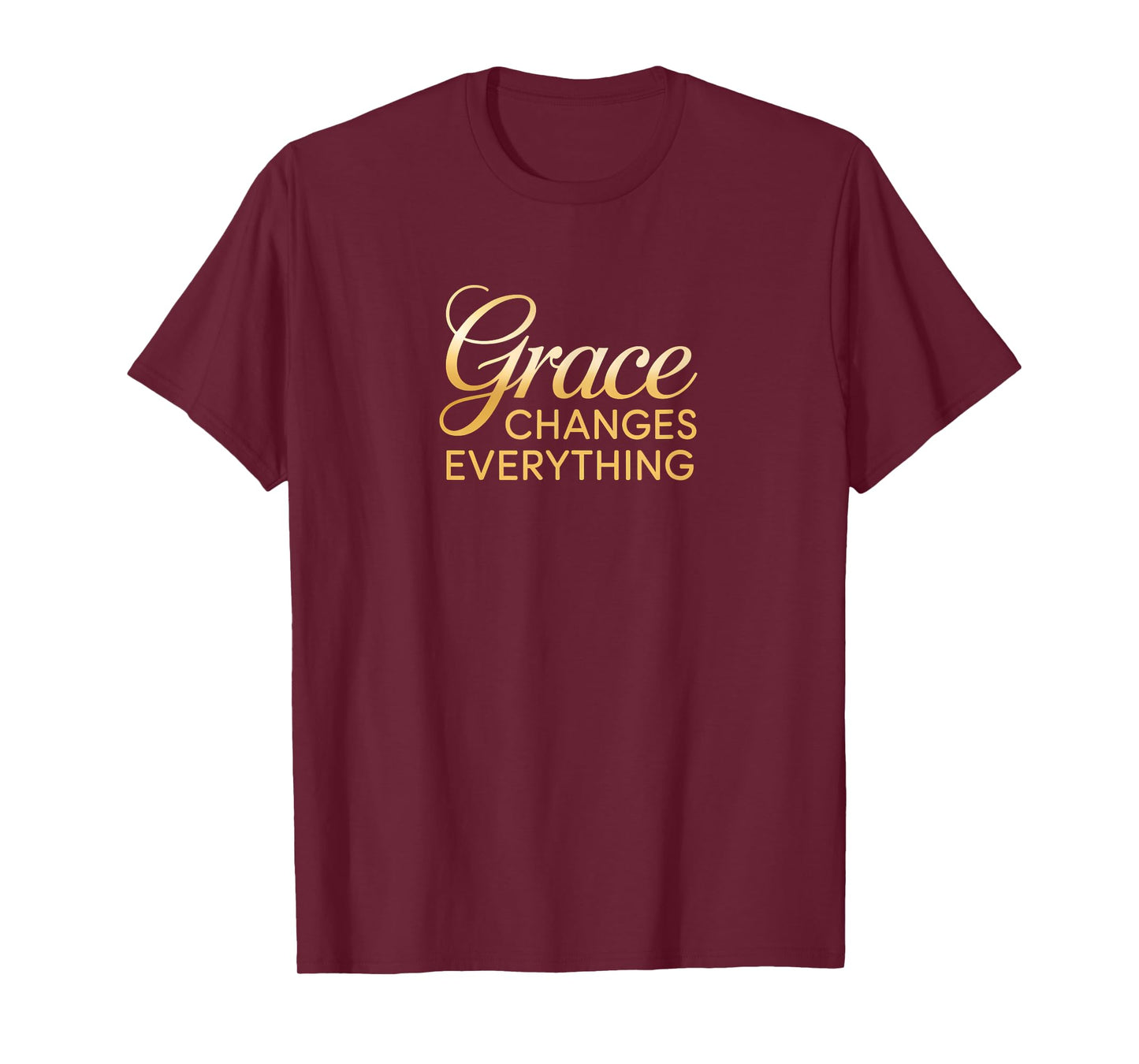 Grace Changes Everything Inspirational Christian Design T-Shirt