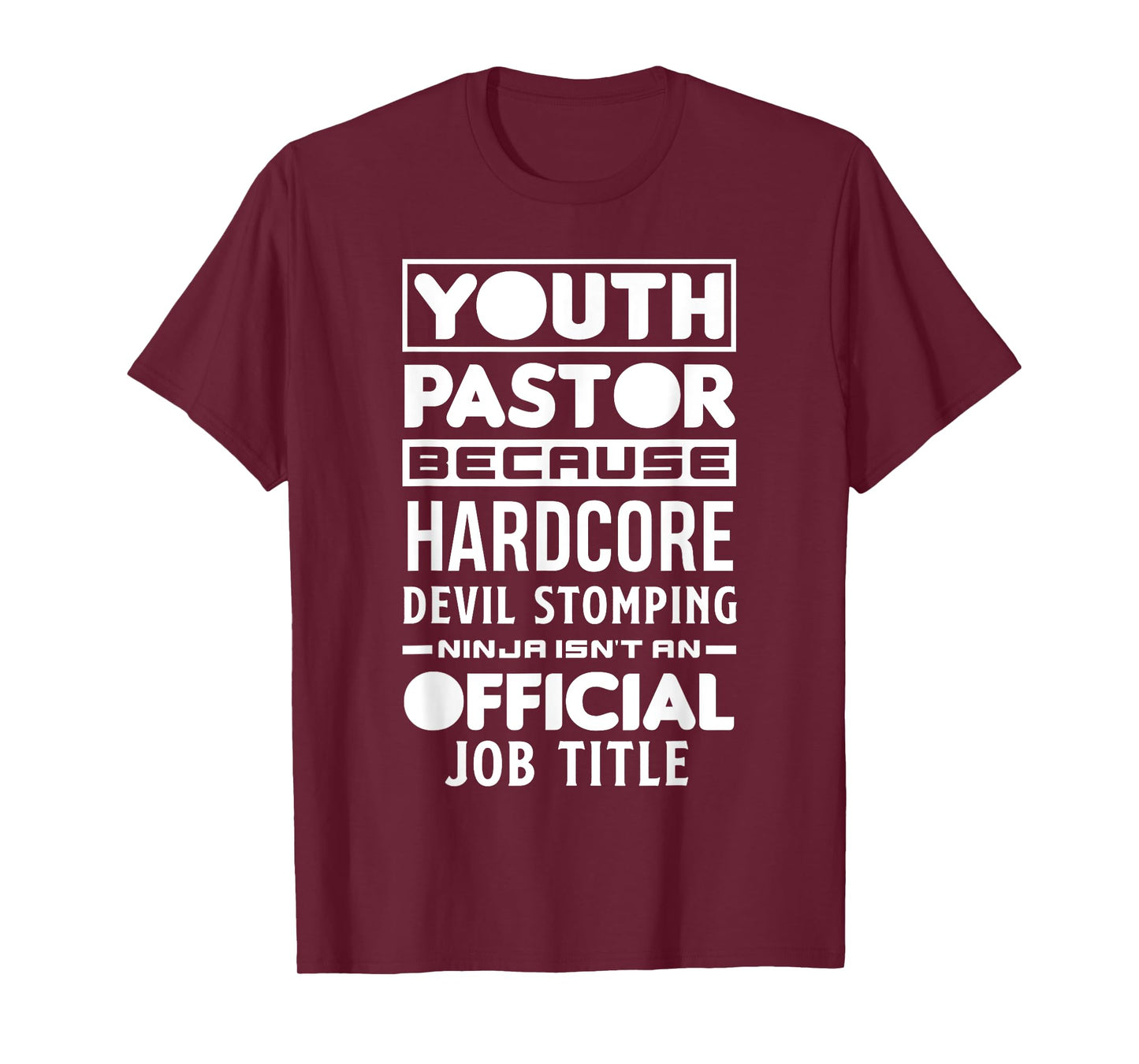 Youth Pastor Because Devil Stomping Ninja Funny Youth Pastor T-Shirt