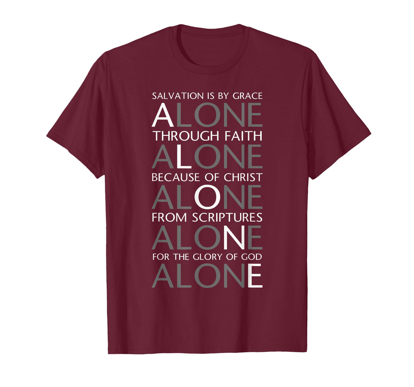 Five Solas of the Reformation T-Shirt