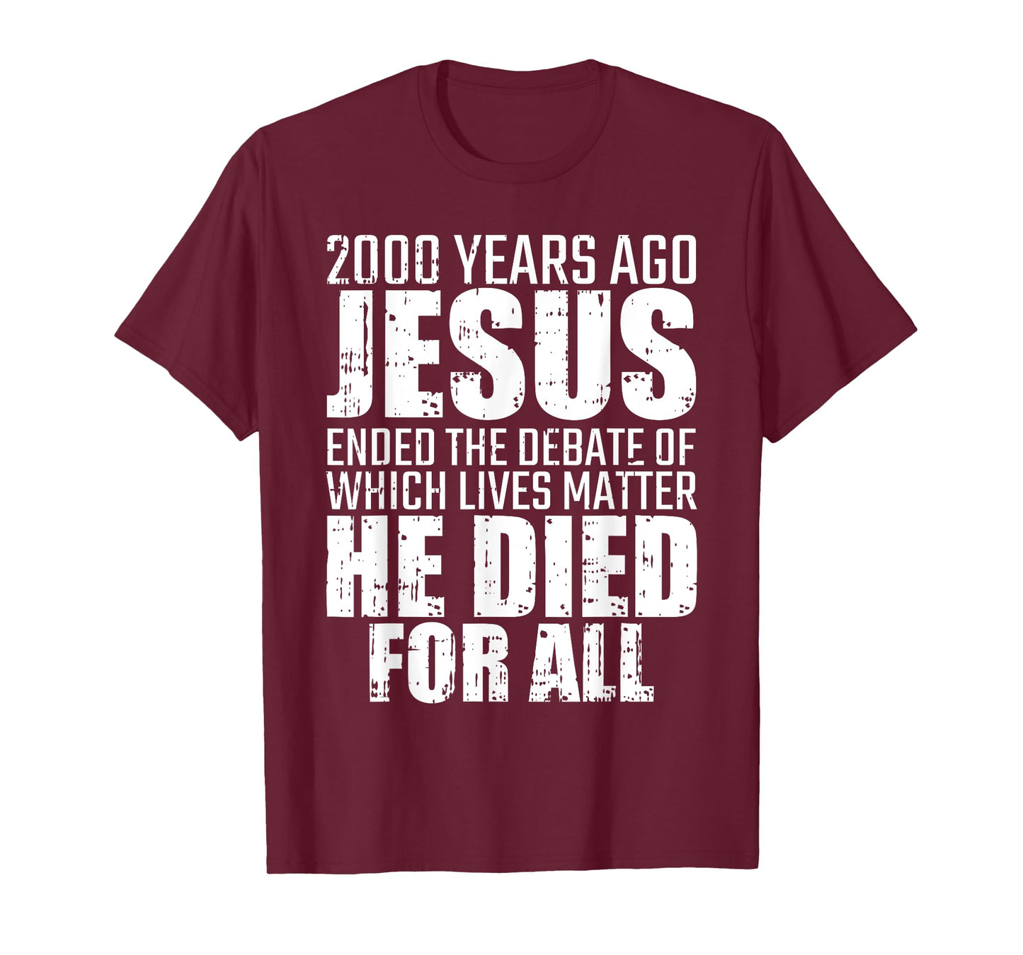 2000 Years Ago Jesus Ended The Debate Christmas Christian T-Shirt