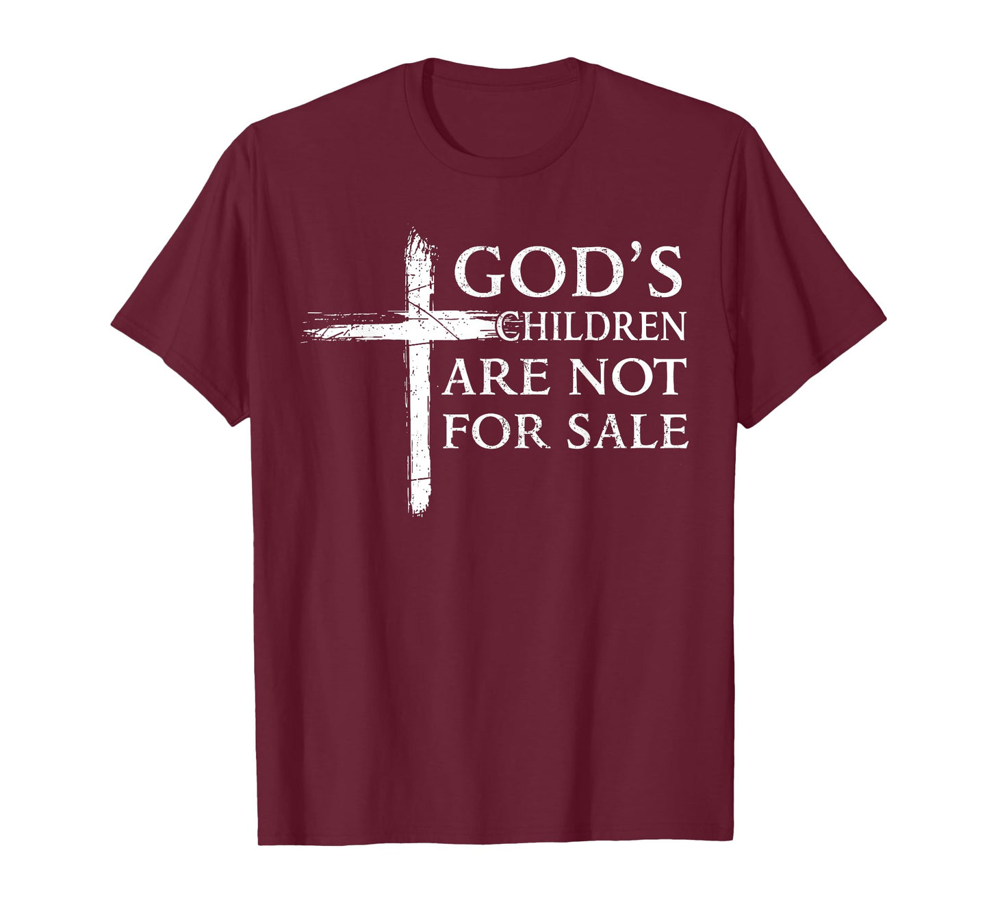 God's Children Are Not For Sale Cross Christian T-Shirt