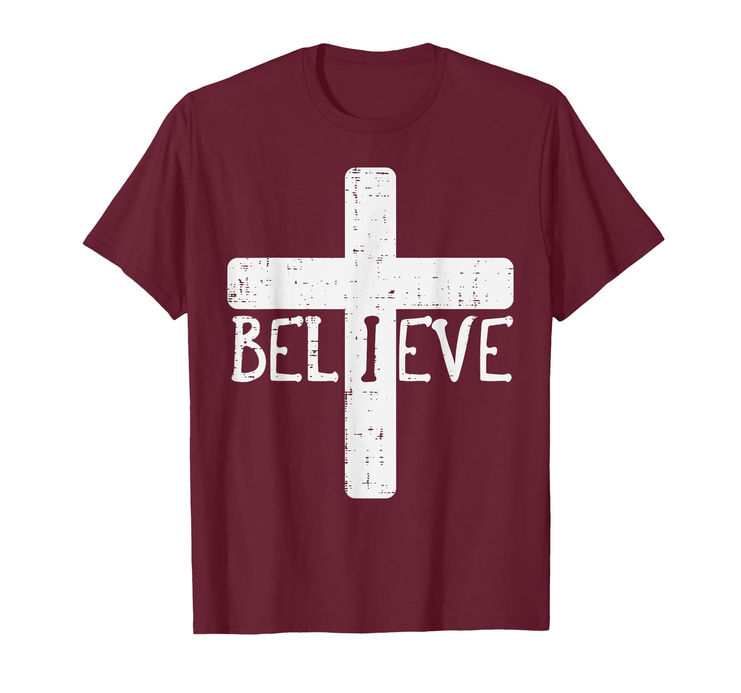 I Believe Cross God Jesus Faith Christian Men Women Kids T-Shirt