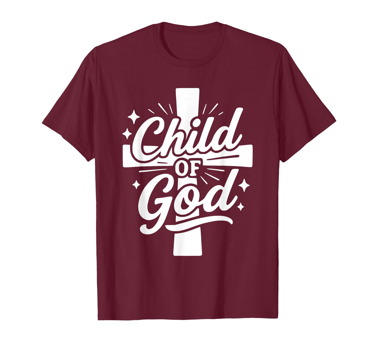 Child of God Christian Cross Faith Bible Study Tee Shirt T-Shirt