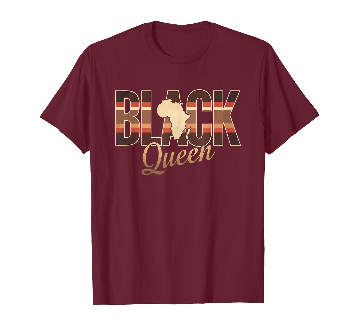 Black Queen Afro Dope Proud Melanin African American Woman T-Shirt