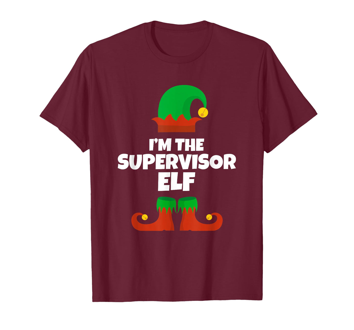 I'm The Supervisor Elf Family Pajama Christmas Funny T-Shirt
