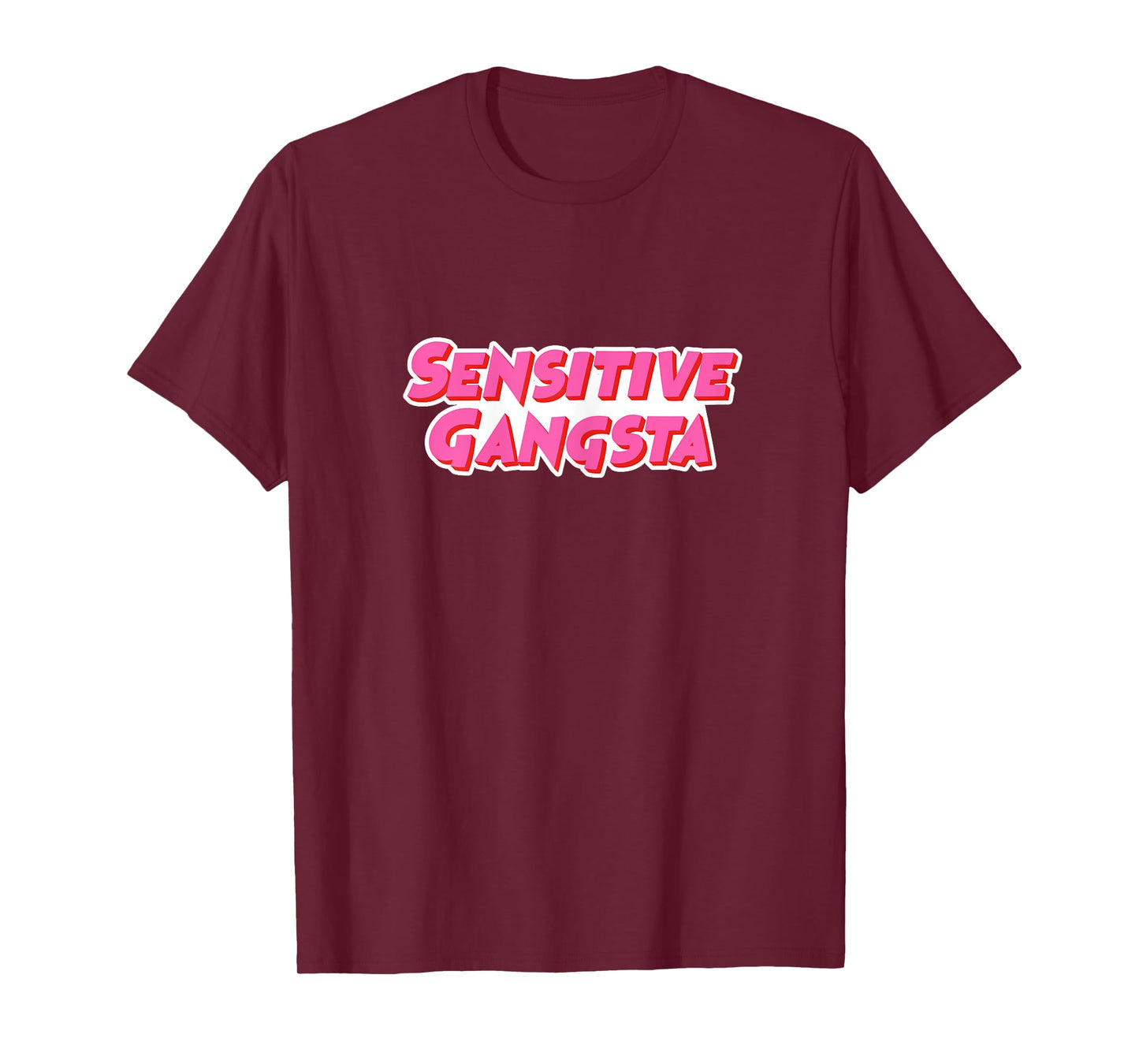 Cute I'm a Sensitive Gangsta Tee Hip Hop Gangster Women T-Shirt