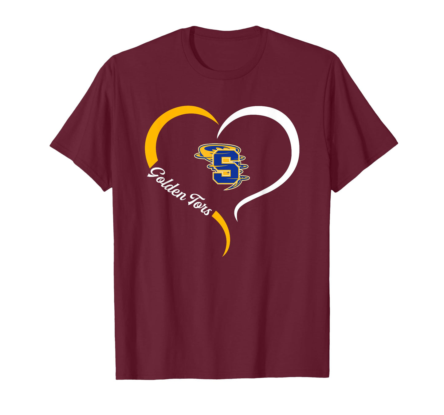 Sulphur Golden Tors Logo Half Heart Slogan HS T-Shirt