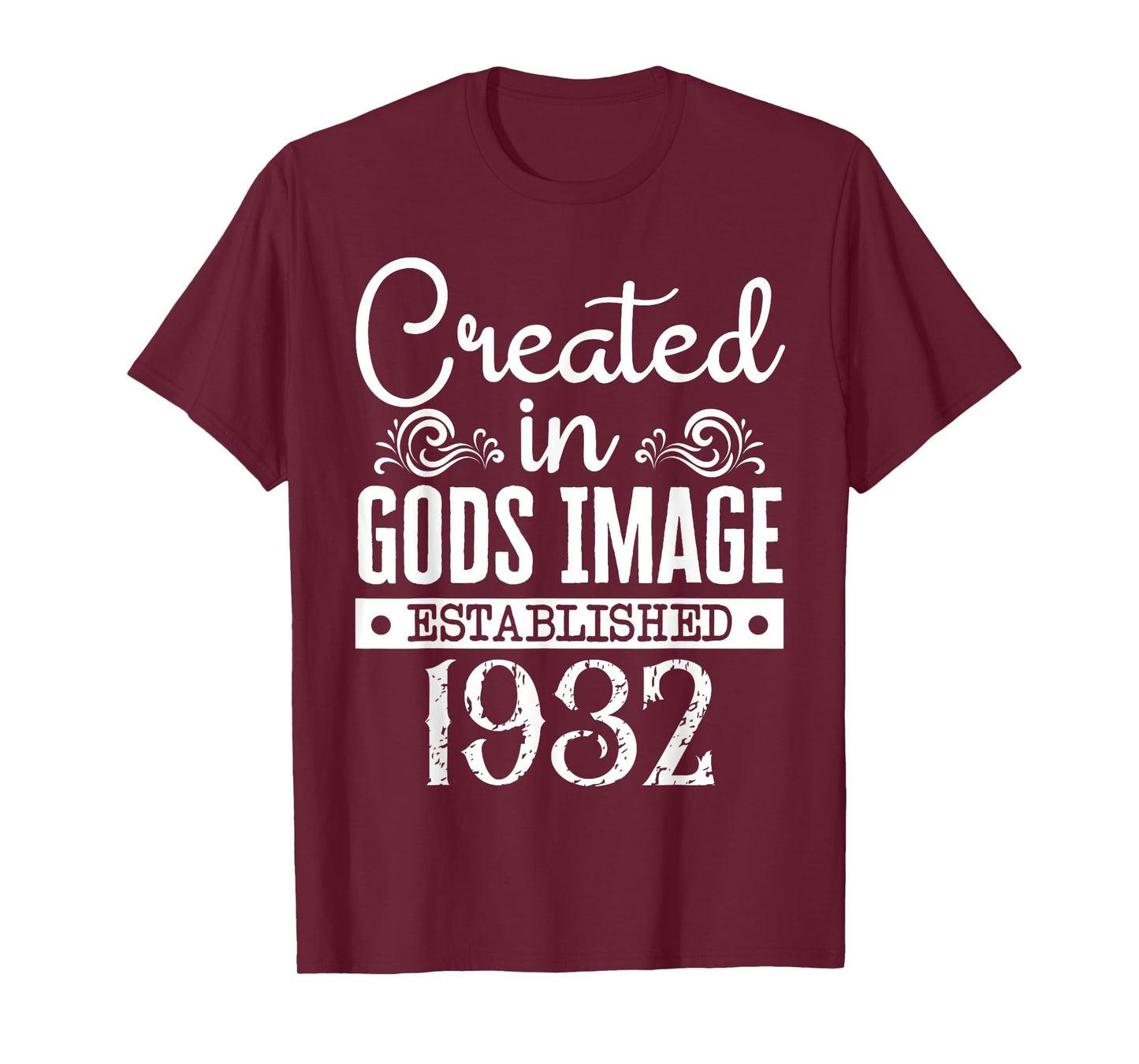 Created In Gods Image Established 1932 Religious Christian T-Shirt