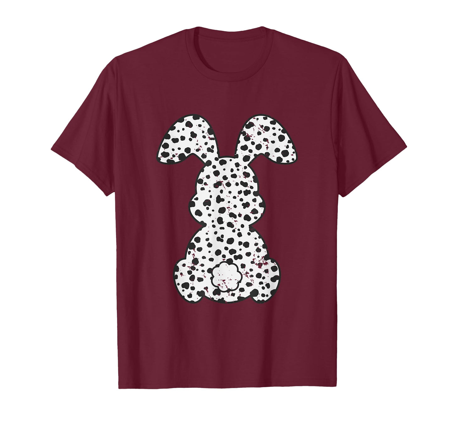 Grunge Dalmatian Bunny Happy Easter Bunny Dalmatian Easter T-Shirt