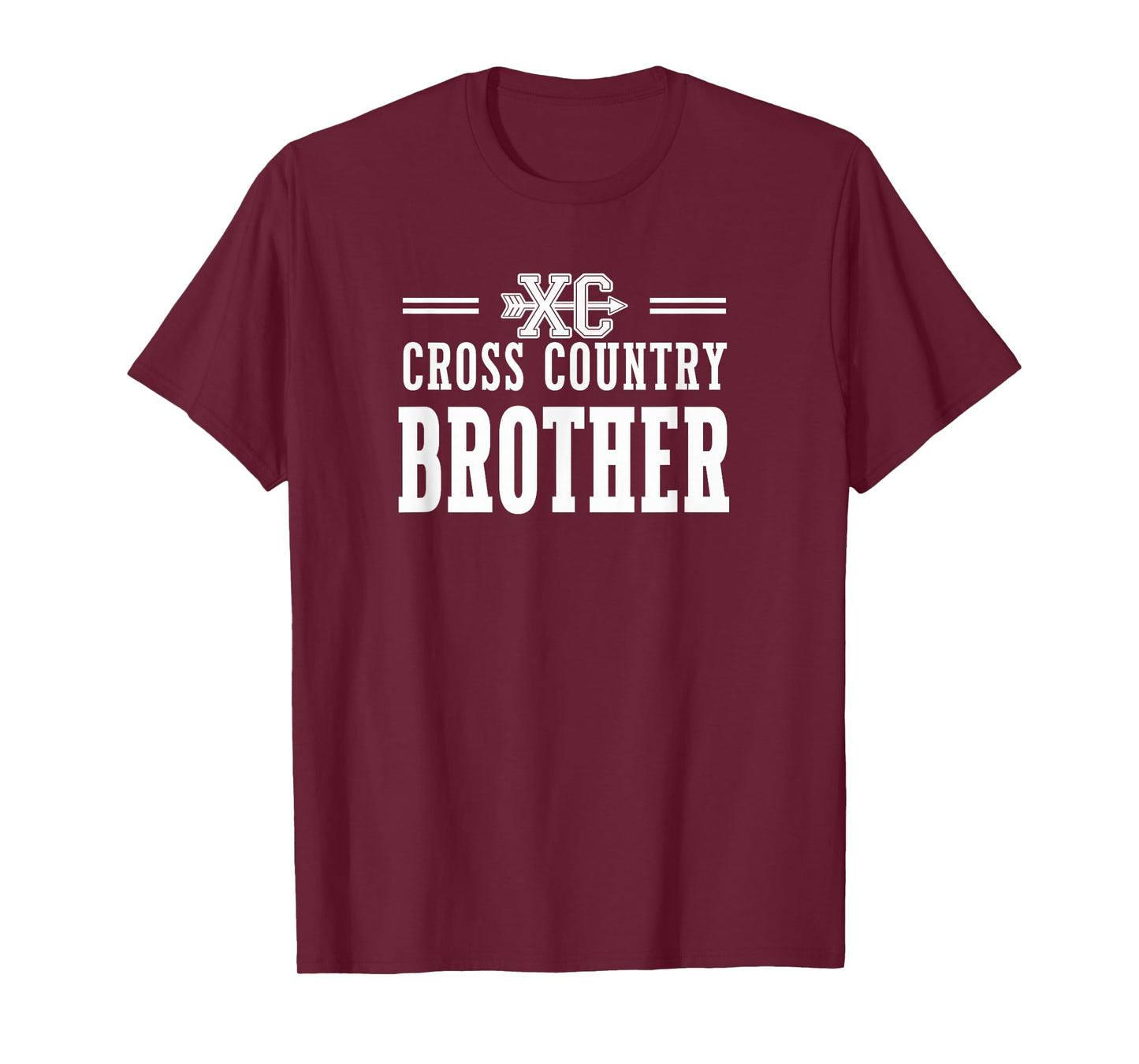 Proud Cross Country Brother Team Love Spirit CC Sibling T-Shirt