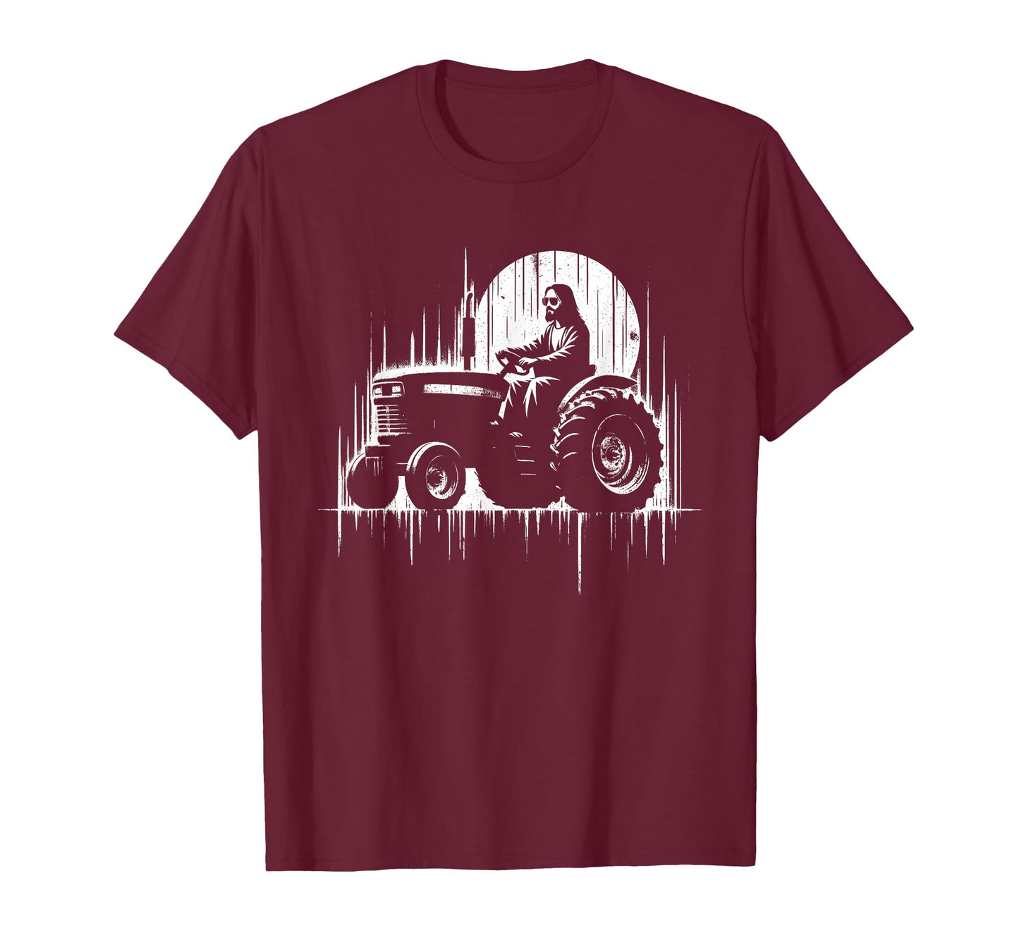 Jesus Tractor - Funny Christian Religious Tractor Driver T-Shirt