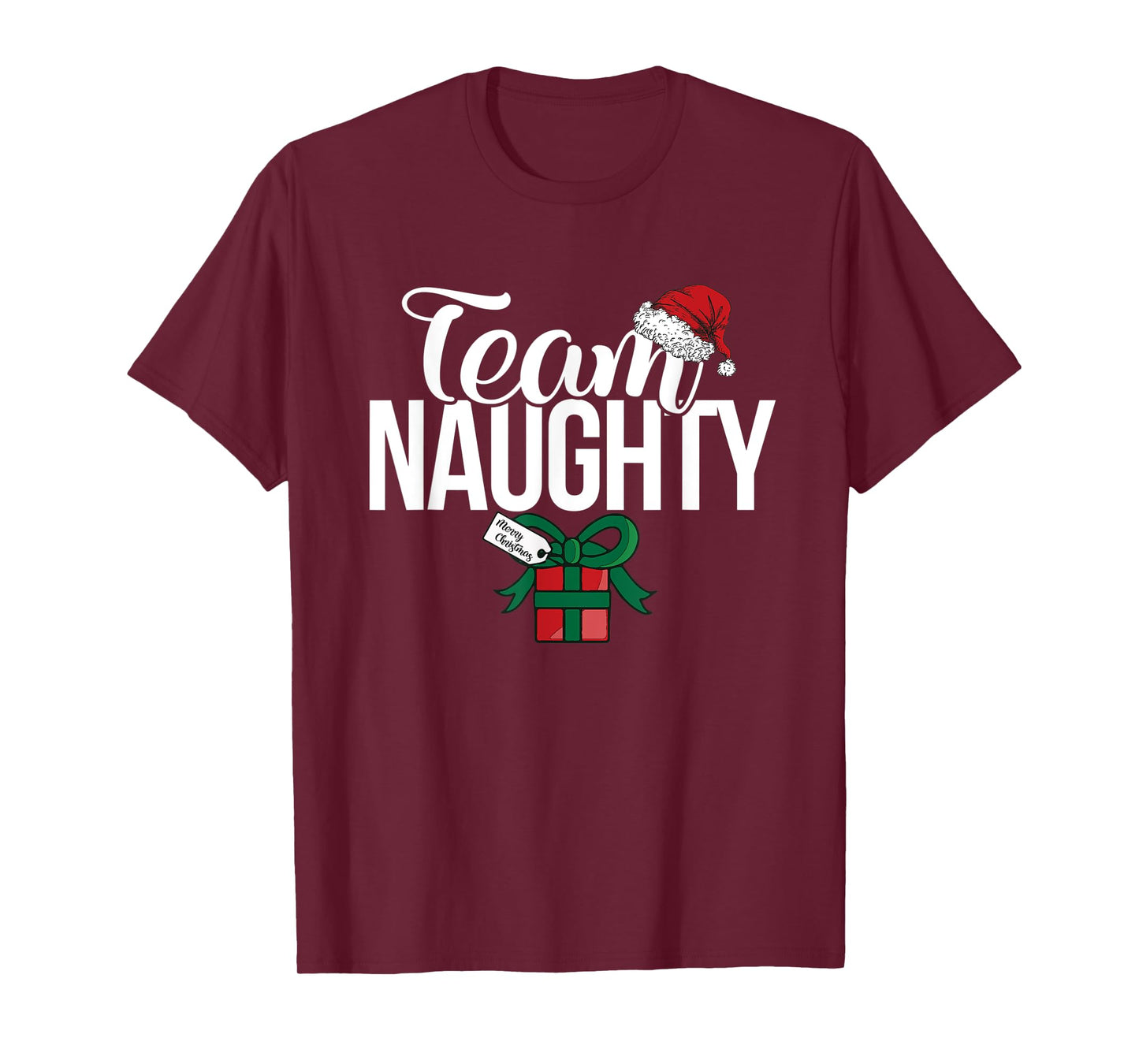 Team Naughty Couple Matching Team Nice T-Shirt