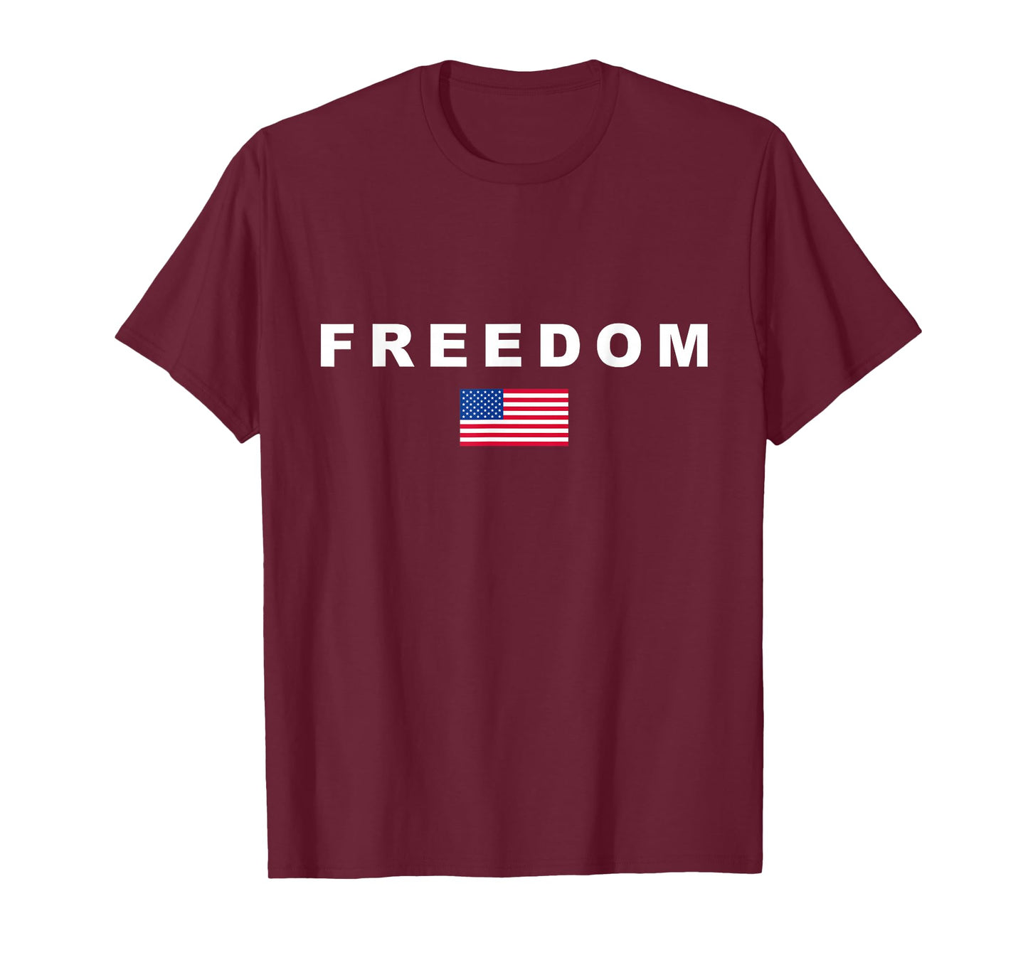 Freedom American Flag Patriotic Conservative USA T-Shirt