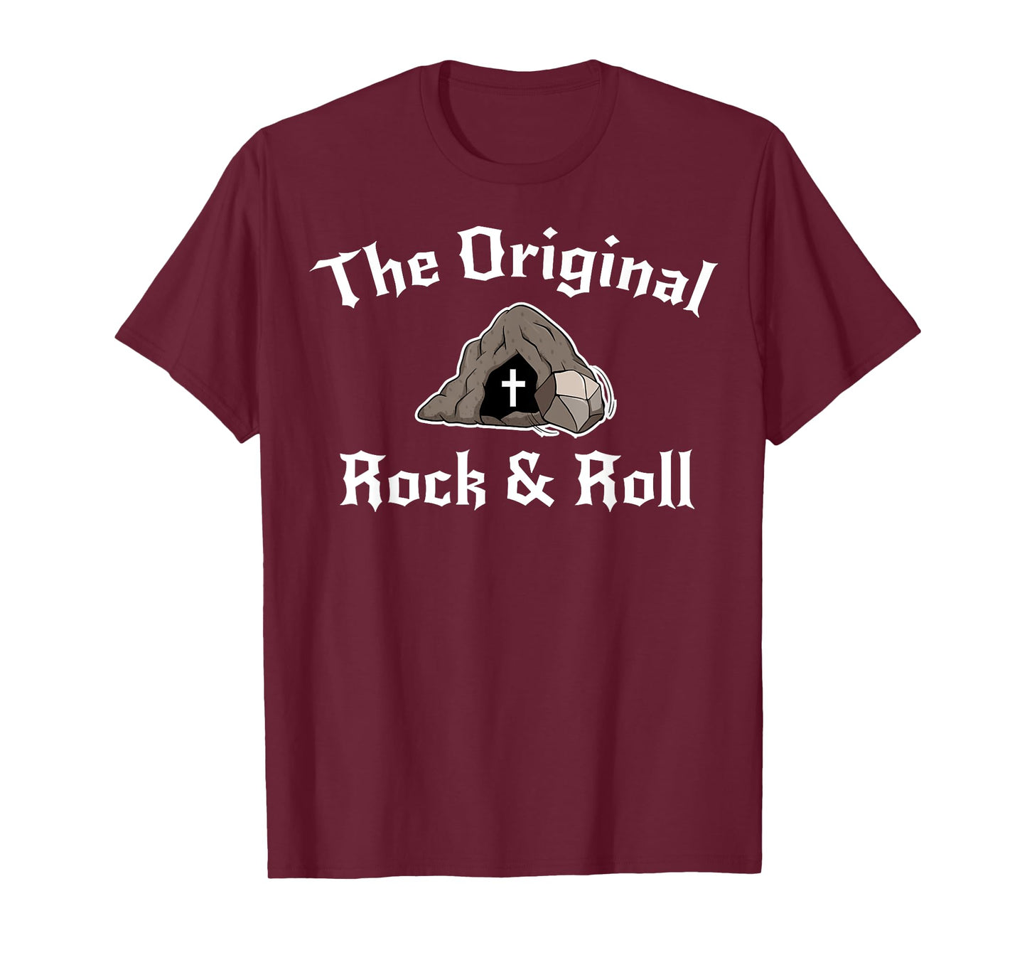 Rock And Roll Funny Easter Tomb Christian Original T-Shirt