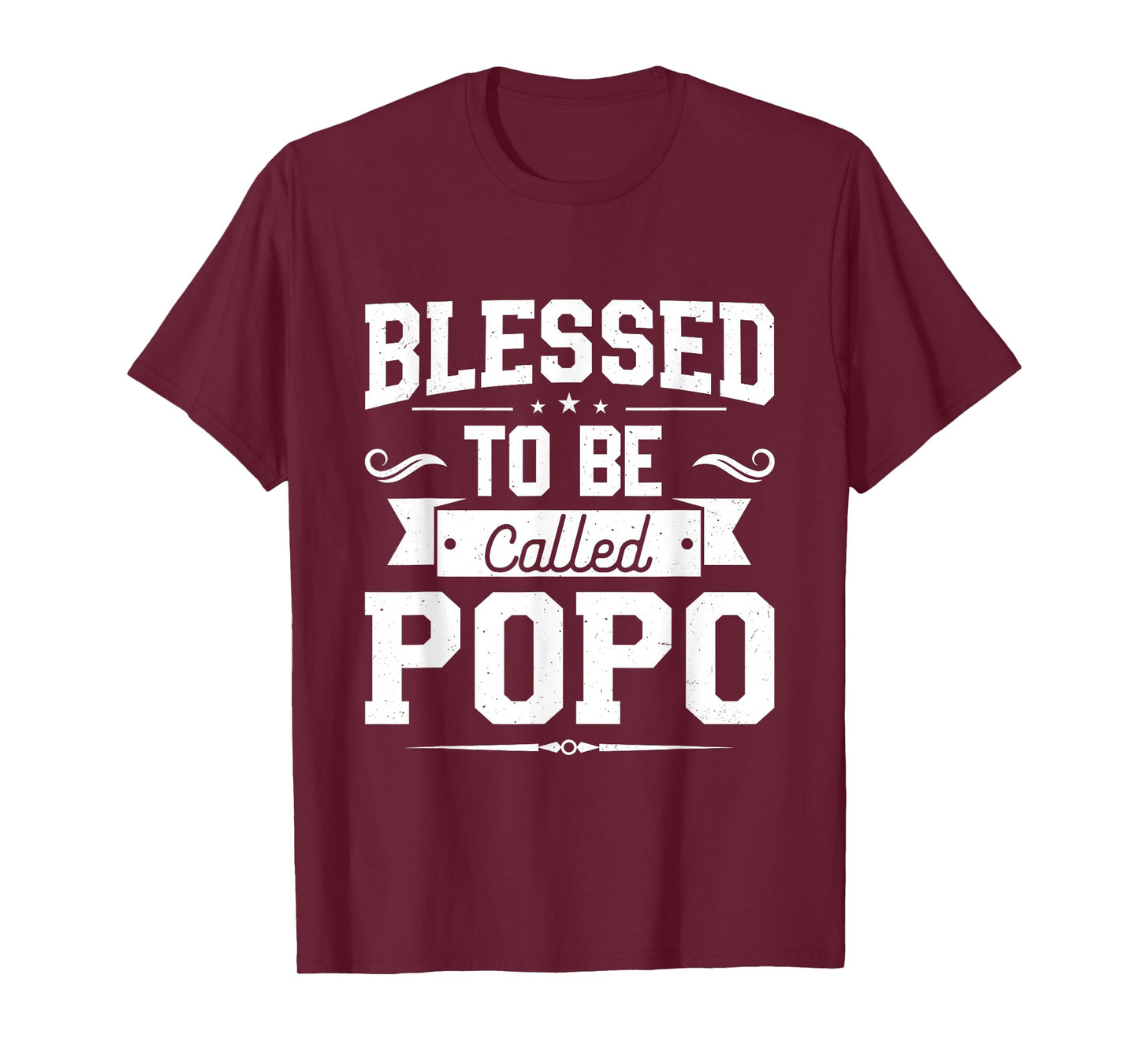 Blessed To Be Called Popo Gifts For Father's Day Popo Men T-Shirt
