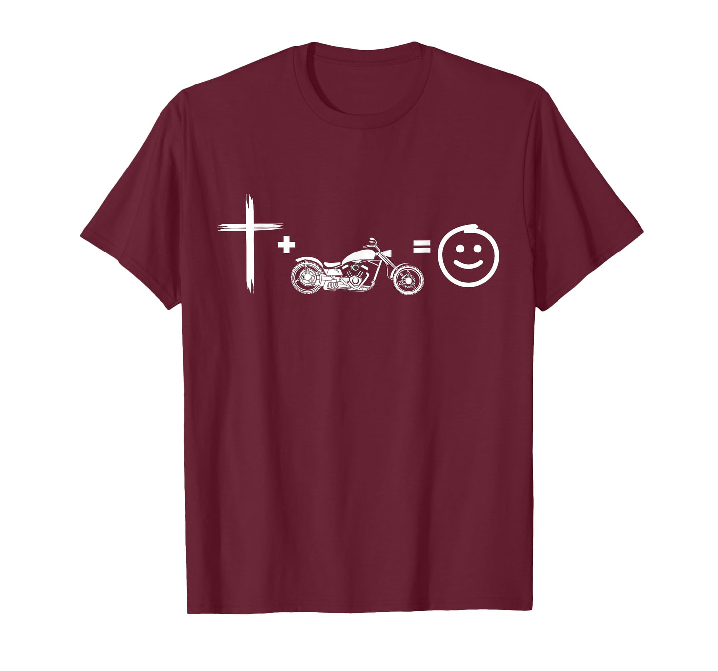 Jesus and motorcycles makes me happy, funny christian biker T-Shirt