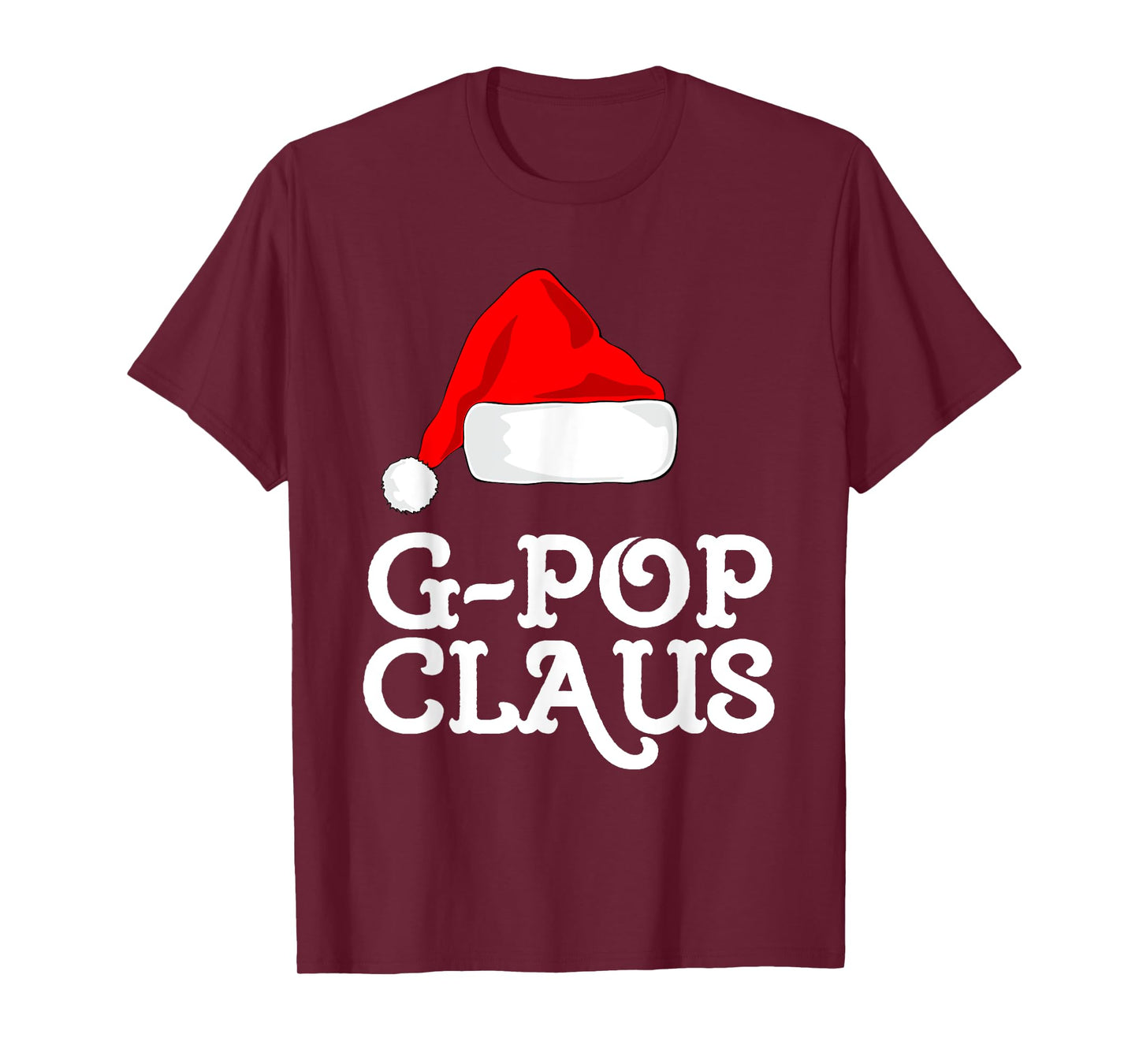 G-Pop Claus Christmas Santa's Hat Pajama Family Xmas GPop T-Shirt