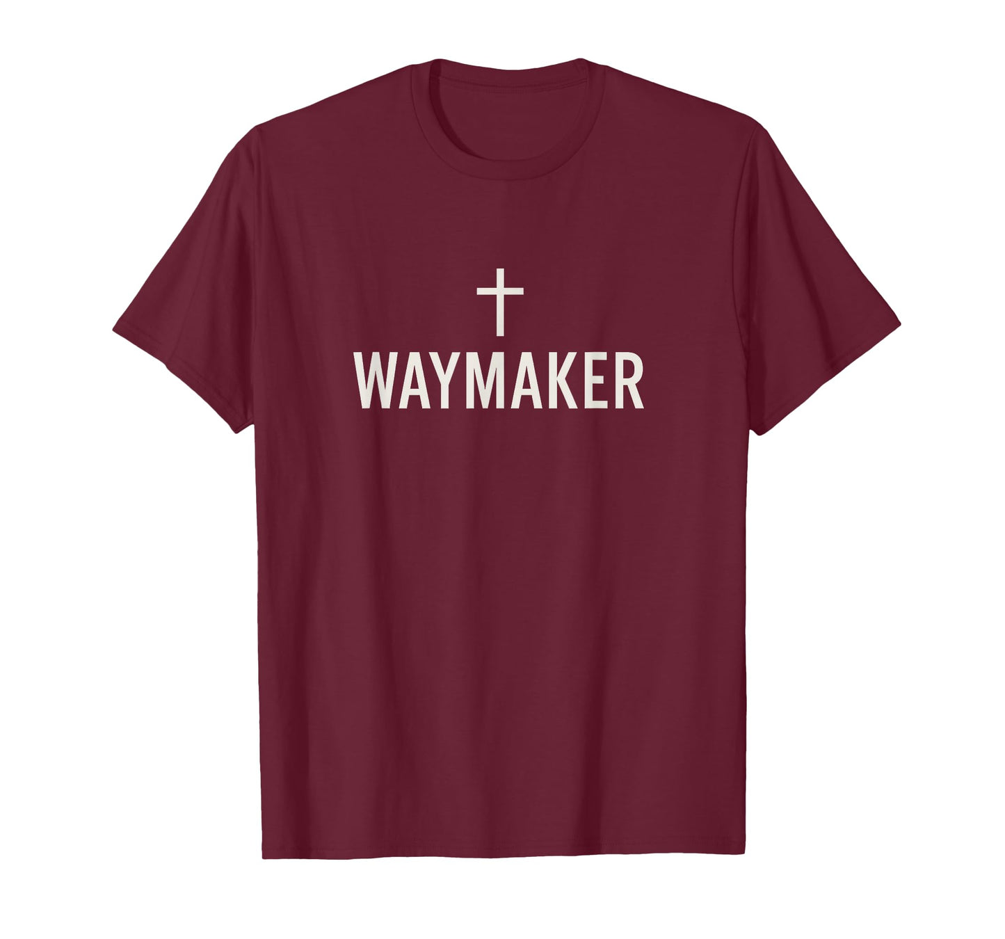 Waymaker Cross Minimalist Christian Design T-Shirt