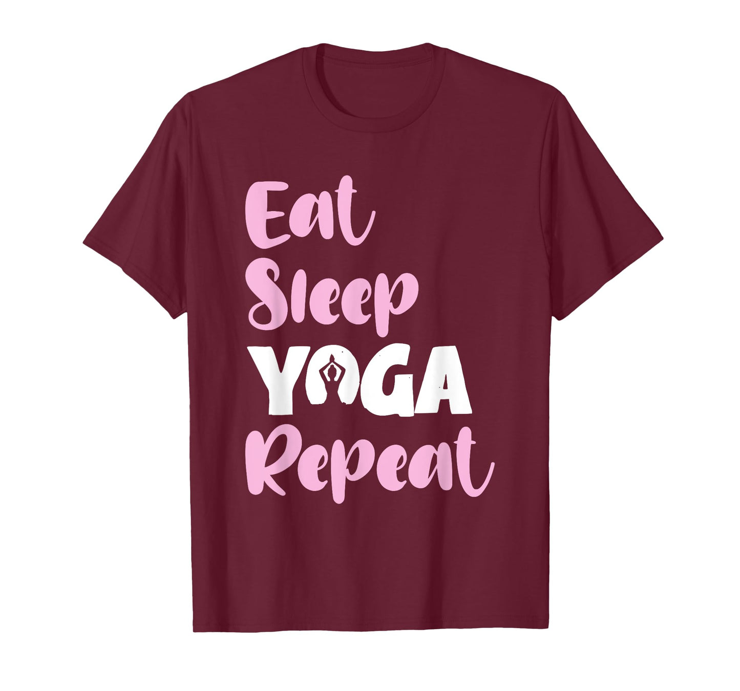 Eat Sleep Yoga Repeat Meditate Funny Meditation Quote T-Shirt